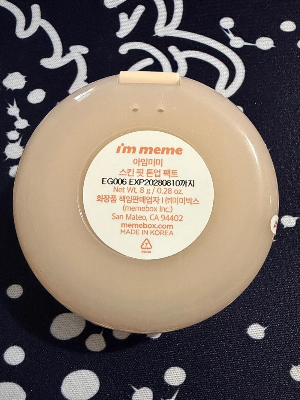 I'm Meme Skin Fit Tone-Up Pact